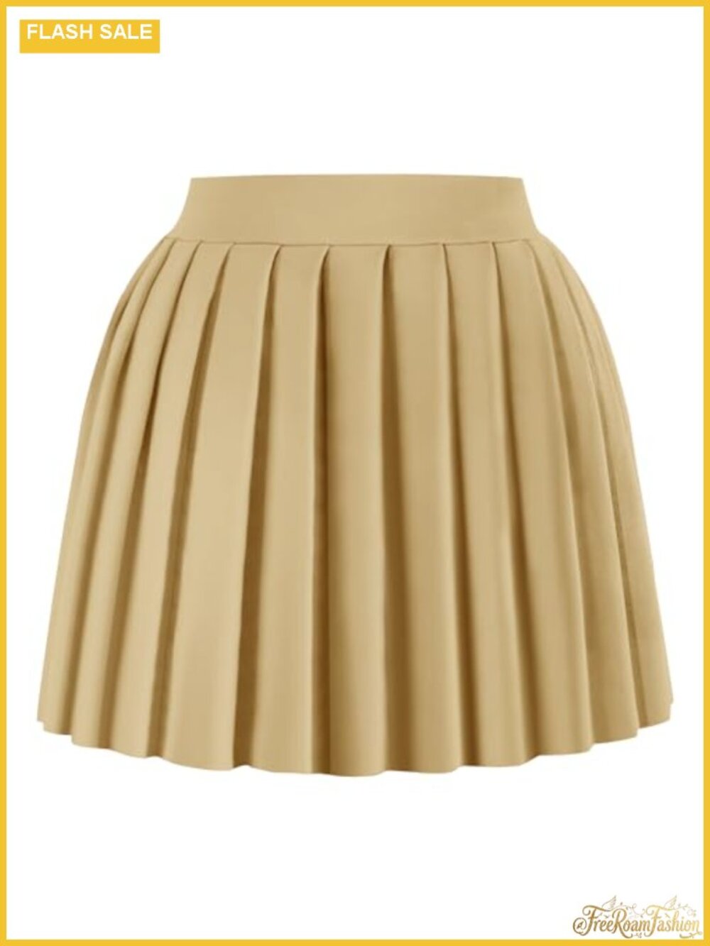 Mini Pleated Skirt A-Line Skater Tennis Skirt High Waist Ruched